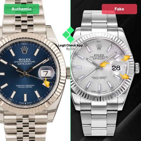 real vs false rolex